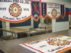 catskill fire company marching banners